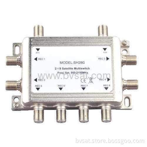 Equipment For Satellite Receiver Stand-alone Multiswitch 2x8